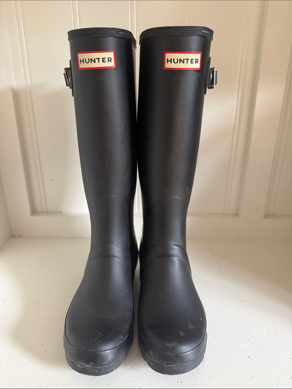 Hunter Tall Black Rain Boots US 7